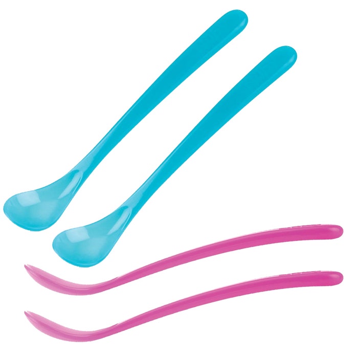 2 Thermosensitive Spoons From 3 Months Nuby