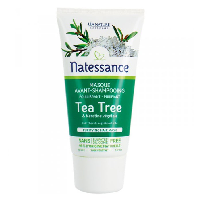 Natessance Masque Avant-shampooing Purifiant Au Tea Tree 150 ml Natessance