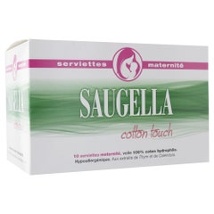 Saugella CottonTouch Cotton Touch Maternity Towels x10