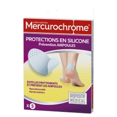 Mercurochrome Silicone Anti Blister Protection X5