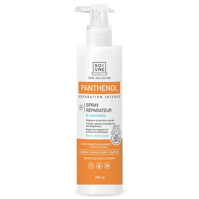 Intense Repairing Spray 6% Panthenol 250 ml Panthénol Soivre Cosmetics