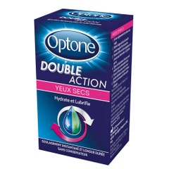 Optone Double Action Dry Eyes Hydrating And Lubricating 10 ml