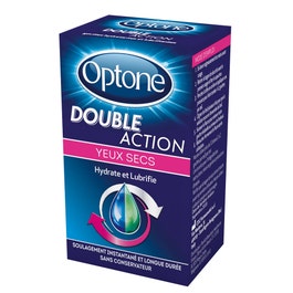 Optone Optone Double Action Dry Eyes Hydrating And Lubricating 10 ml - Easypara