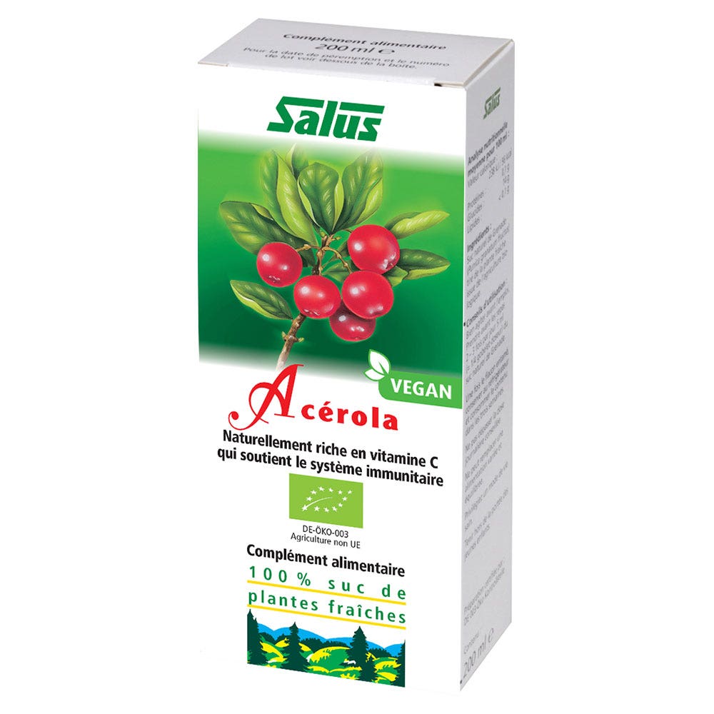 Salus Organic Acerola Sap 200 ml