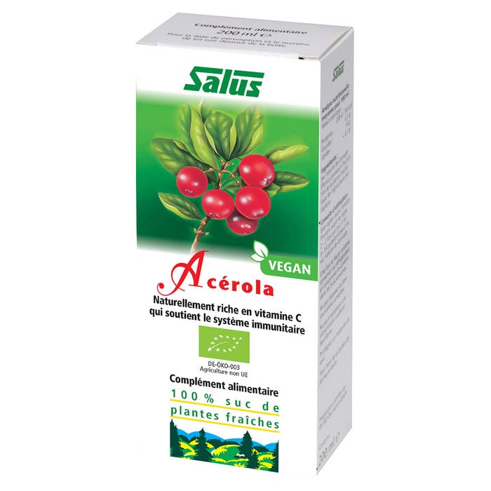 Organic Acerola Sap 200 ml Salus