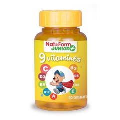 Nat&Form 9 Vitamins Junior 60 gummies