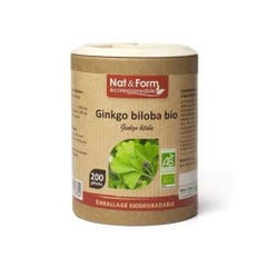 Nat&Form Ginkgo Biloba Bio 200 Capsules Nat&form 200 Gélules