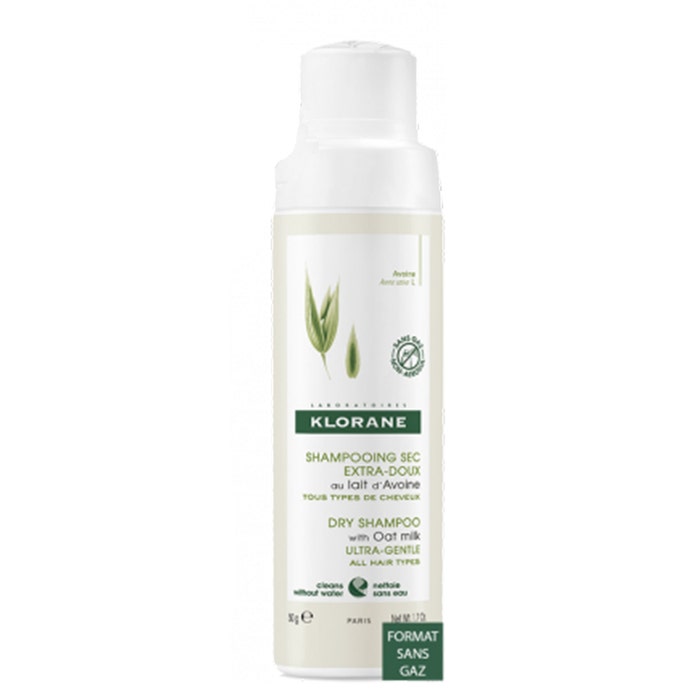 Ultra Gentle Dry Shampoo With Oat Milk 50g Lait D'Avoine all hair types Klorane
