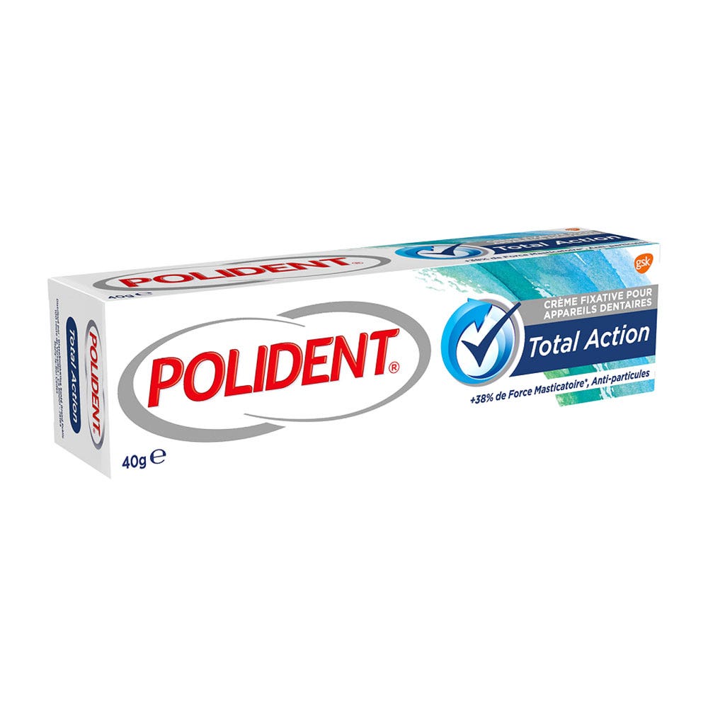 Polident Total Action Dental Fixing Cream 40g