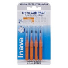 Inava Mono Compact Interdental Brushettes 1.2mm Orange X4