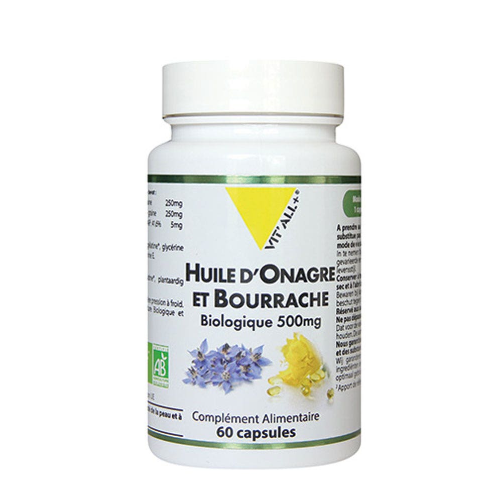 Vit'All+ Evening Primrose Borage Organic 60 capsules
