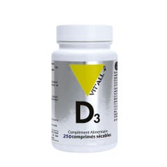 Vit'All+ Vitamin D3 20µg 250 Tablets