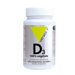 Vit'All+ Plant-based Vitamin D3 100 Tablets