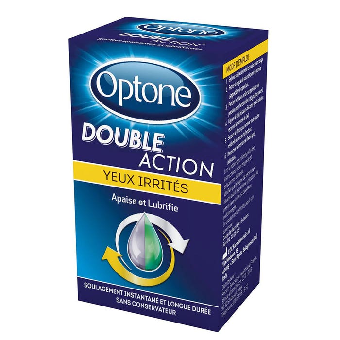 Double Action Irritated Eye Drops 10ml Optone