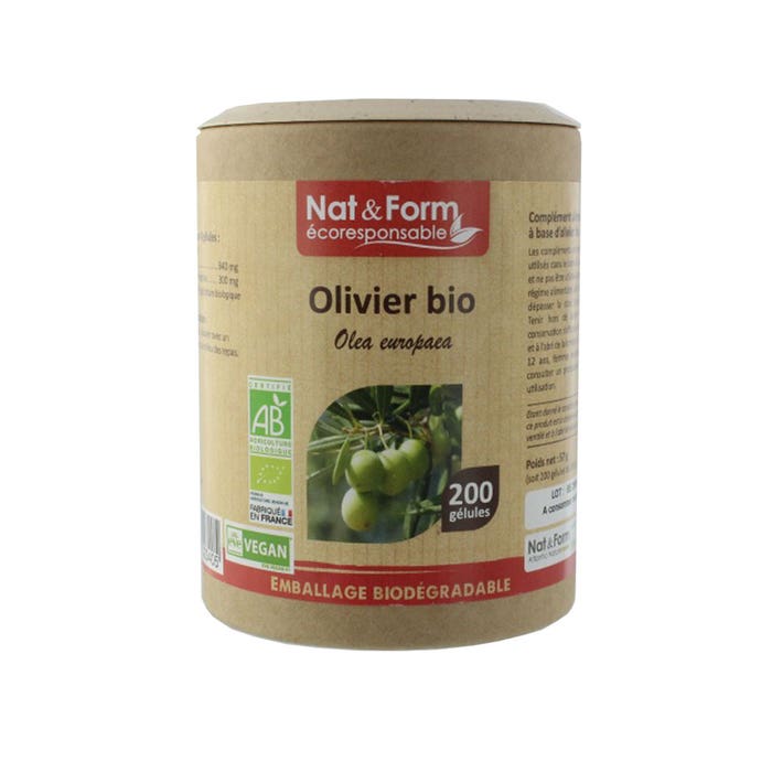 Nat&Form Olive Tree Bio 200 Capsules Nat&form