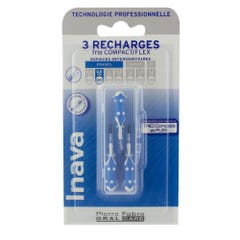 Inava 0.8mm Interdental Brushes Refills Blue X3