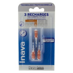 Inava 1.2mm Toothbrush Refills Orange X3