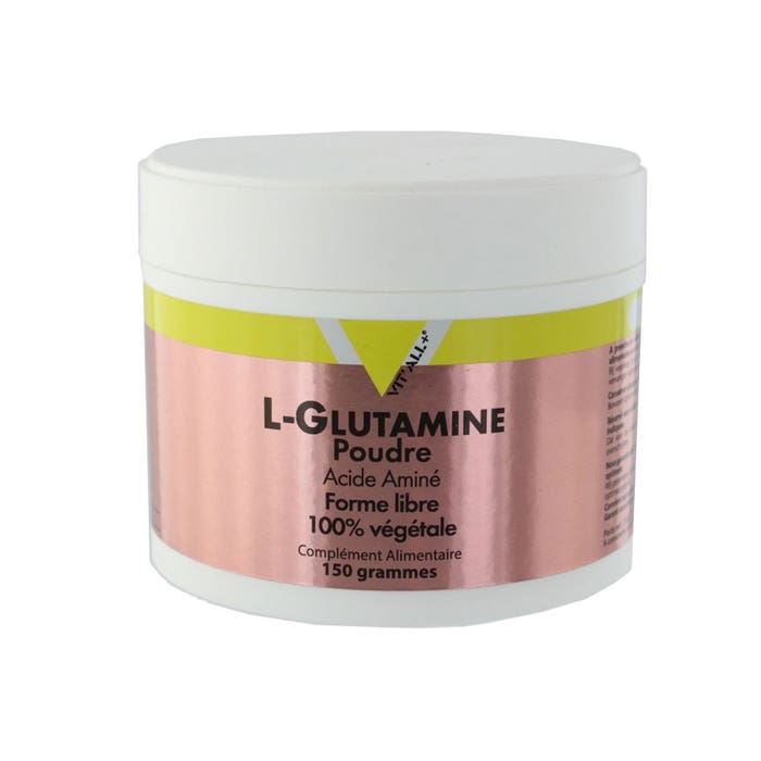 Vit'All+ L-Glutamine Amino Acid Powder 100% Vegetable 150g 150g