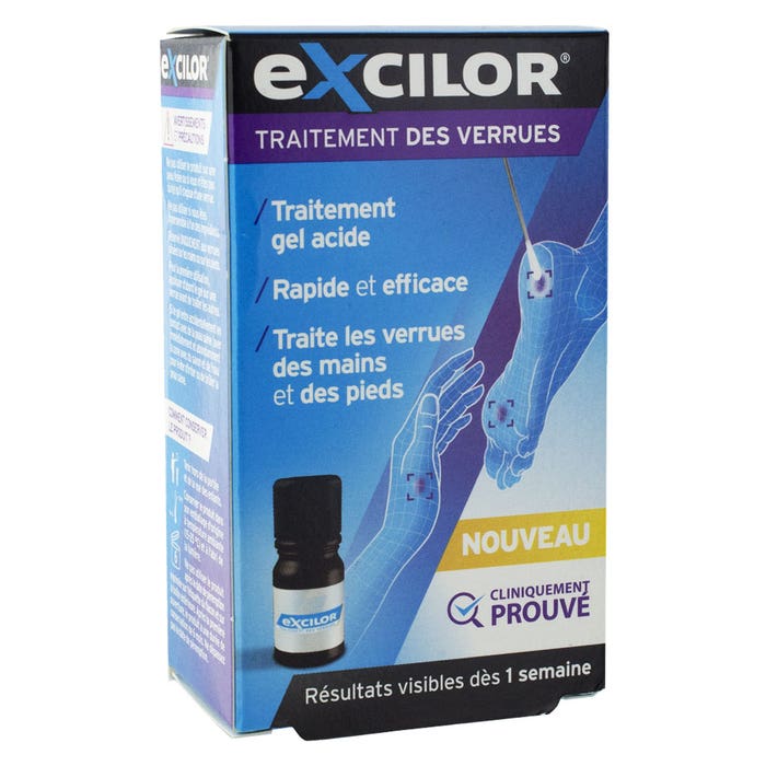 Acid Gel Treatment For Warts On Hands And Feet 4ml Excilor