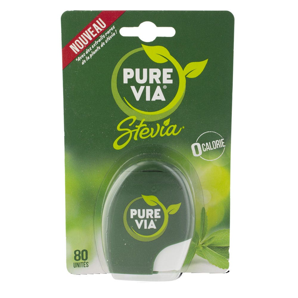 Pure Via Stevia Dispenser 80 Tablets