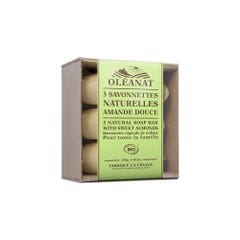 Oleanat Senteurs de Provence Organic Sweet Almond Soap Bars Les Senteurs De Provence Amande Douce Bio 3x150g