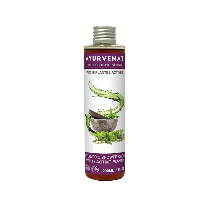 Ayurvedic Shower Gel With 18 Bioes Plants Indian Ayurvedic Skincares 200ml Ayurvenat
