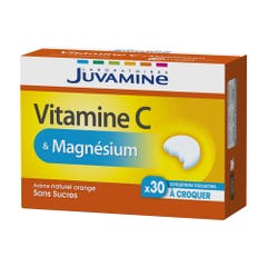 Juvamine Vitamin C + Magnesium 30 Chewable Tablets