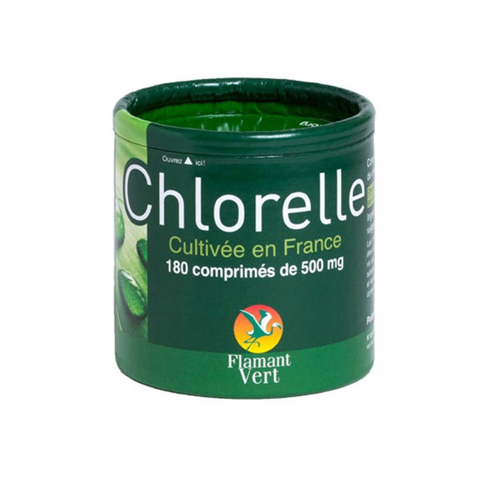 Chlorella 180 Tablets Flamant Vert