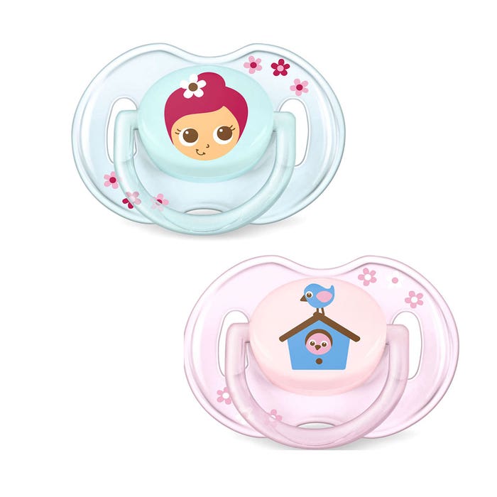 Orthodontic Pacifiers X 2 Feerie Collection 0-6 Months Classique Avent
