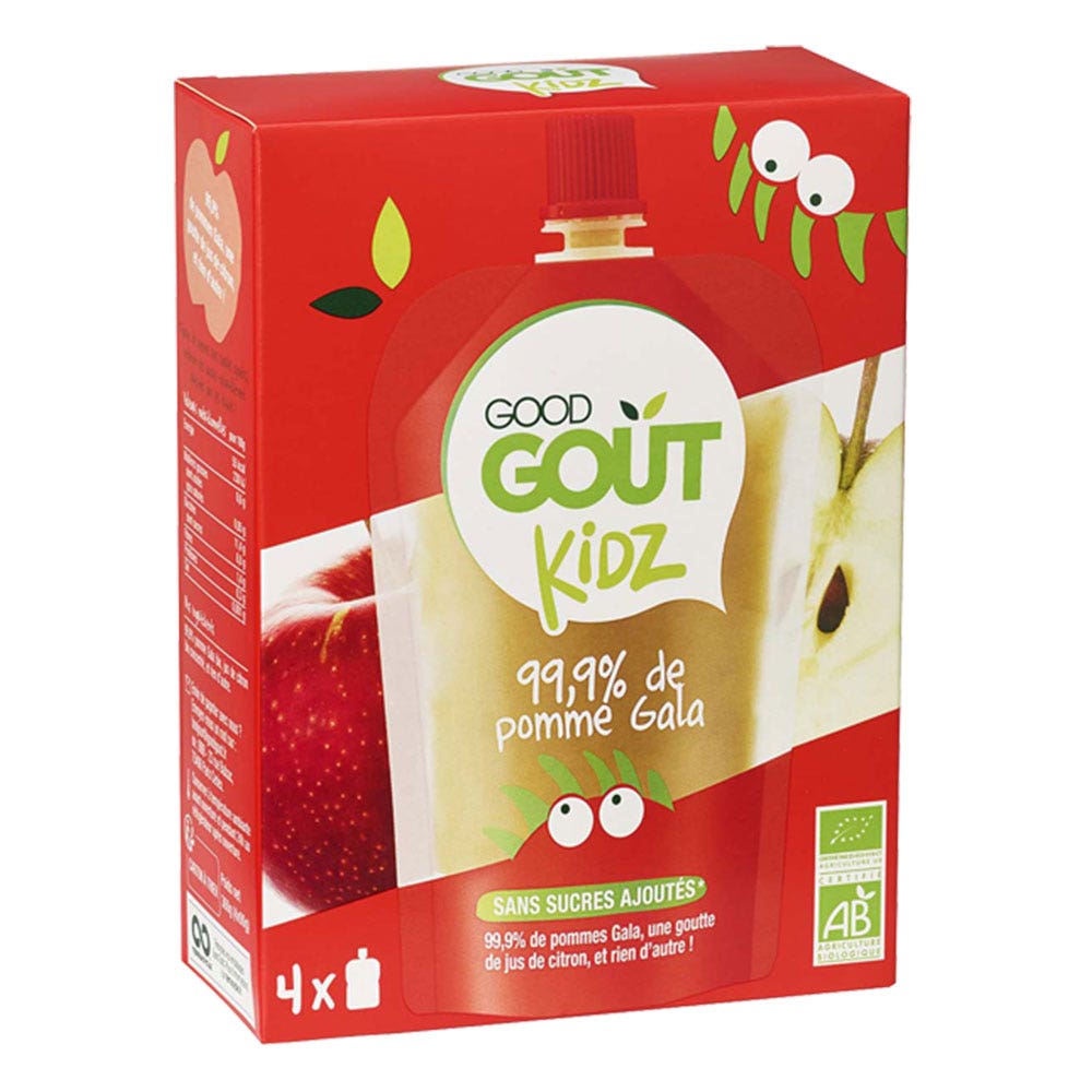 Good Gout Organic Fruit Gourd From 3 Years Old Kidz 4x90g - Easypara