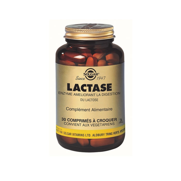 Solgar Lactase 3500 30 Chewable Tablets Digestion lactose Detox