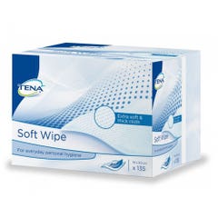 Tena Soft Wipe X135 Everyday Personal Hygiene 135 lingettes