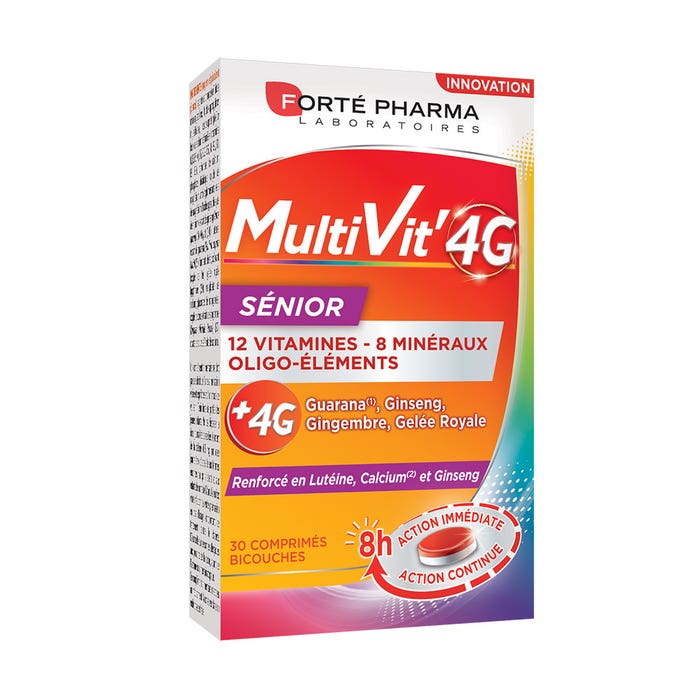 Multivit' Senior 30 Tablets 4g MultiVit'4G Forté Pharma