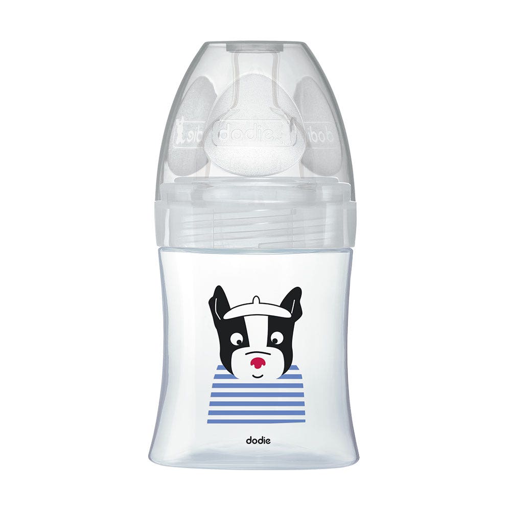 Dodie GLASS FEEDING BOTTLE 0 TO 6 MONTHS FLOW 1 SENSATION+ 150ML DODIE