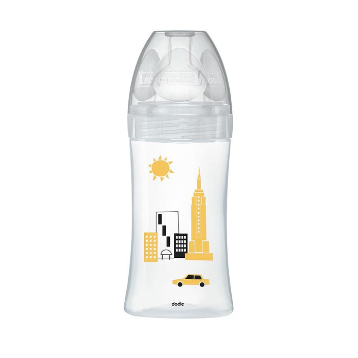 Dodie Glass Baby Bottle New York 0 To 6 Months 270ml