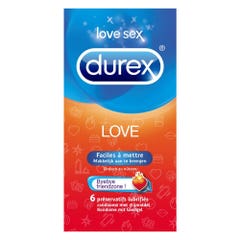 Durex Love Love Box Of 6 Condoms X6