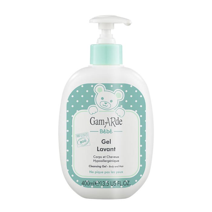 Washing Gel Baby Bio Delicate Skin 400ml Peaux Délicates Gamarde