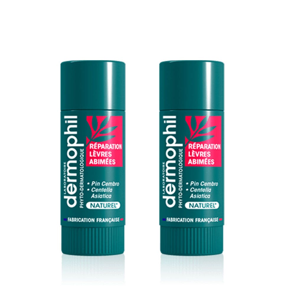 Dermophil Indien Repairing Lip Balm Damaged Chapped Lips Dermophil 2x4g