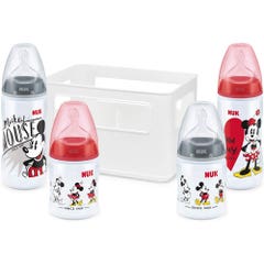 Nuk First Choice+ Mickey Collection Pp 4 Bottle Case
