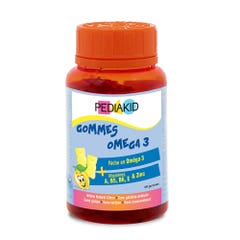 Pediakid Omega3 Gummy bears lemon flavor x 60