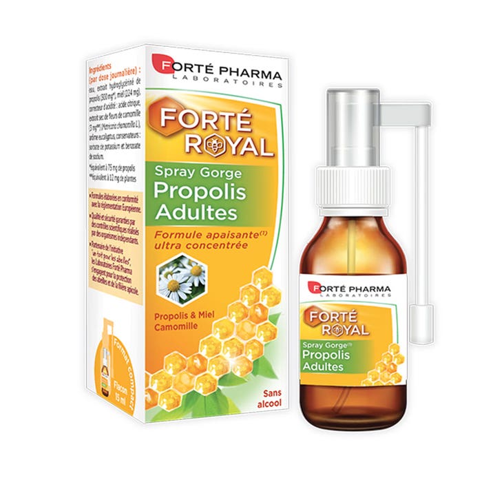 Propolis Throat Spray for Adults 15ml Forté Royal Forté Pharma