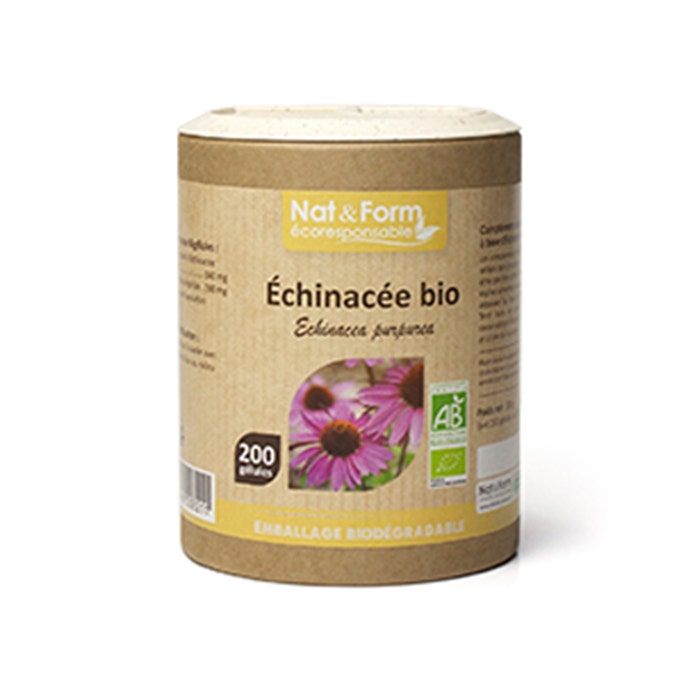 Nat&Form Echinacee Bio 200 Vegetable Gelules Nat&Form