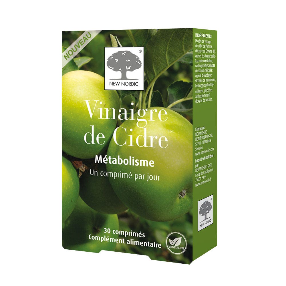 New Nordic Cider Vinegar 30 Tablets Metabolism