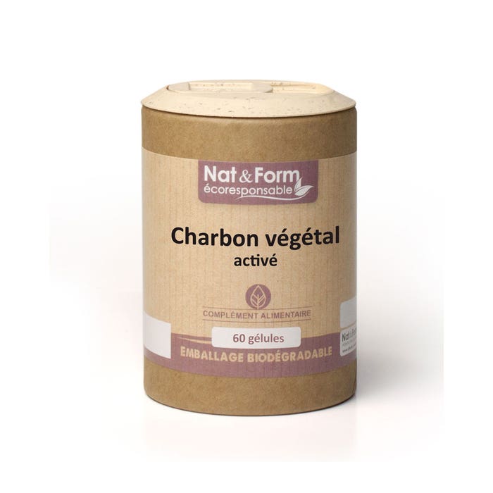 Nat&Form Active Vegetable Charcoal 60 Gelules Nat&Form