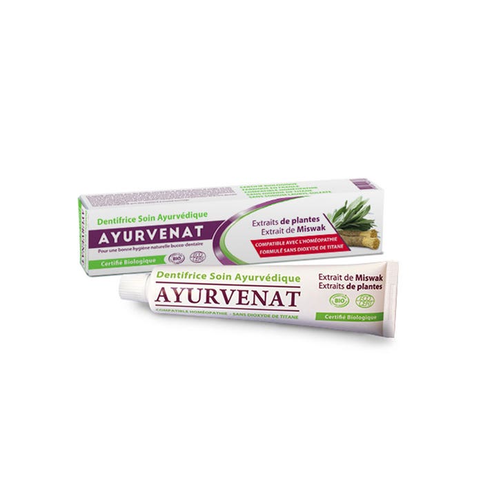 Ayurvedic Toothpaste with Bioes Miswak 75ml Ayurvenat