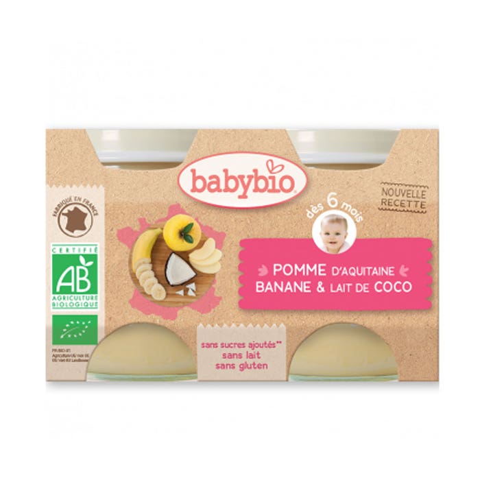 Babybio Fruit Compote From 6 Months 2x130g