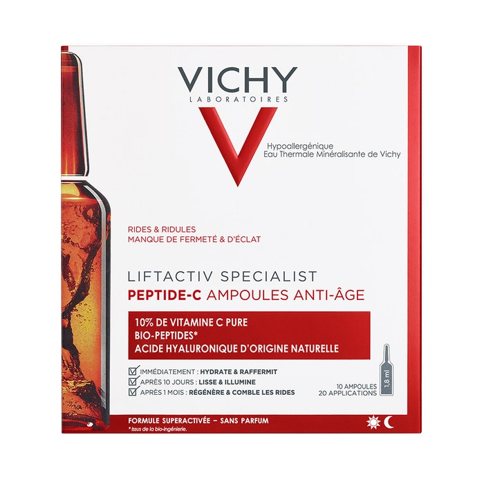 Peptide-c Anti Ageing Phials 10x1. 10 x1,8ml Liftactiv Specialist Vichy