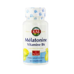 Solaray Melatonine + Vitamin B6 60 Sublingual Pellets