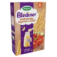 Blédina Multicereal Evening Cereals Sun Vegetables 8 Months Blediner 240g