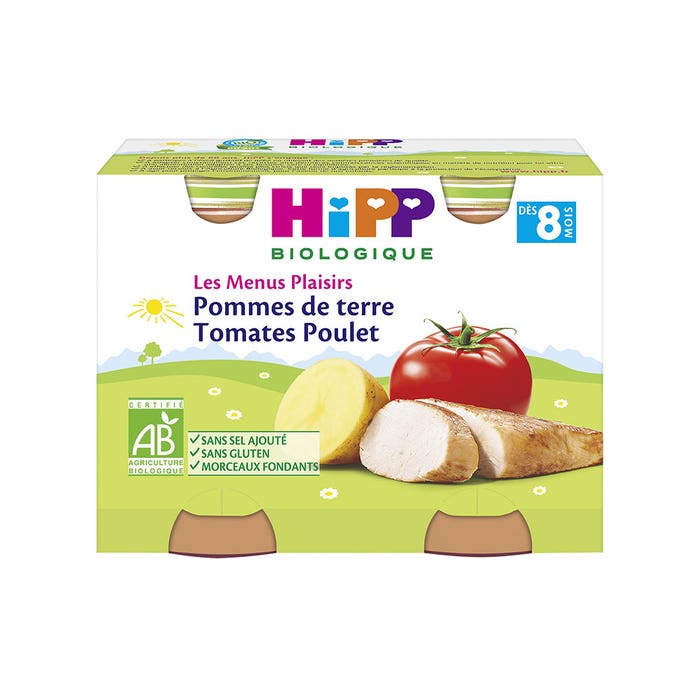 Hipp Les Menus Plaisirs Organic Baby Food From 8 Months 2x190g